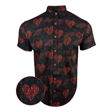 Wings Of Fury Button Down Shirt Tactical Hawaiian Shirt Gun Lovers Birthday Present For Husband – Moonbestprint