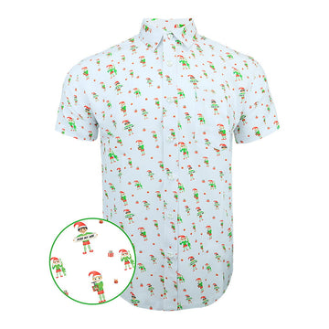 White Elephant Button Down Shirt Tactical Hawaiian Shirt Christmas Presents For Him – Moonbestprint
