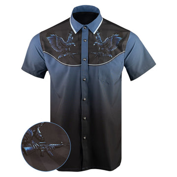 Wild West Button Down Shirt Tactical Hawaiian Shirt Birthday Presents For Dad – Moonbestprint