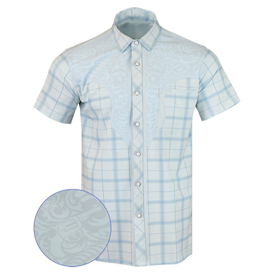 The Outlaw Button Down Shirt Gun Print Hawaiian Shirt Christmas Gifts For Boyfriend – Moonbestprint