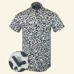 Snow Leopard Button Down Shirt Gun Print Hawaiian Shirt Gift Ideas For Brother – Moonbestprint