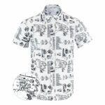 Schematics Button Down Shirt Tactical Aloha Shirt Christmas Gifts For Him – Moonbestprint