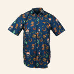Whataburger Merch Navy College Button Up Shirt Best Gifts For Husband – Moonbestprint