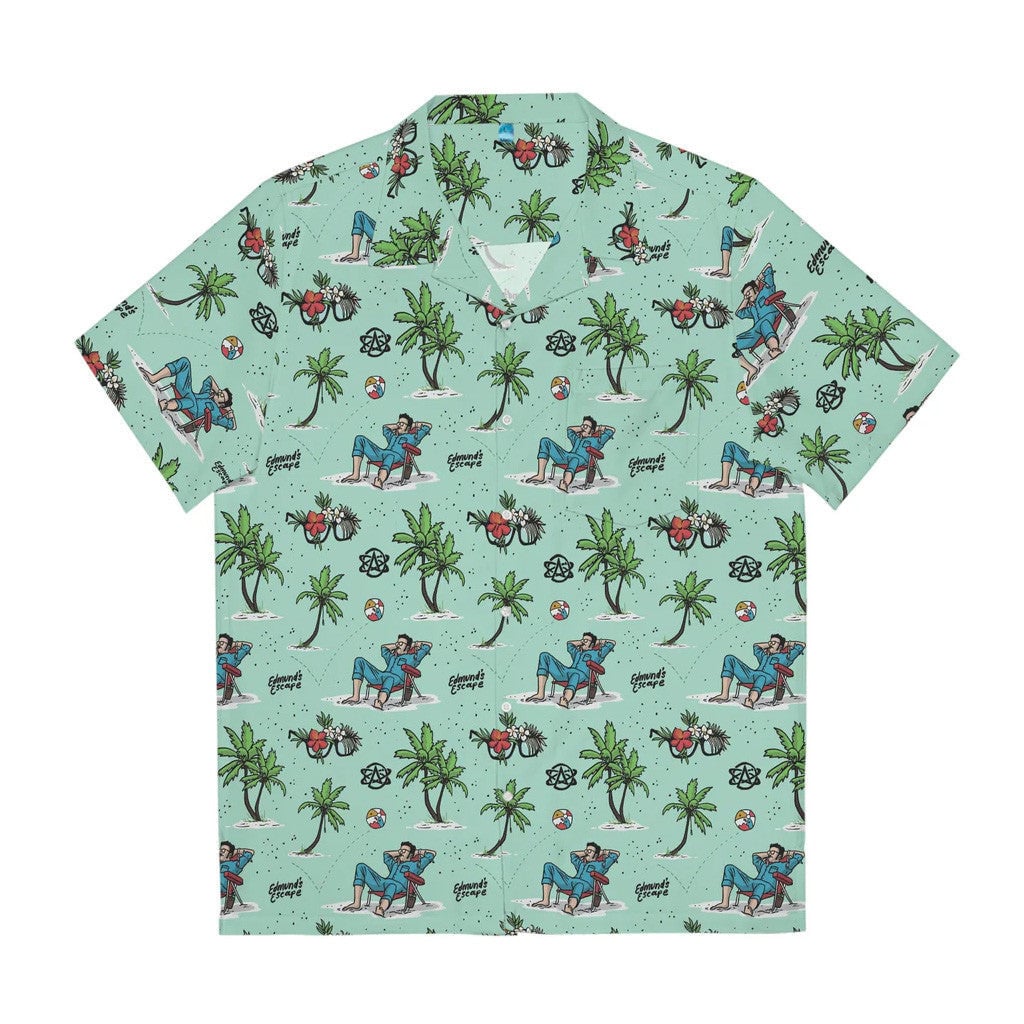 Bad Magic Merch Edmund's Escape Aqua Hawaiian Shirt Gifts For Dudes – Moonbestprint