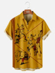 Tall Pee Chee Folder Back Cover Only Nostalgia Shirt with Chest Pocket – Moonbestprint
