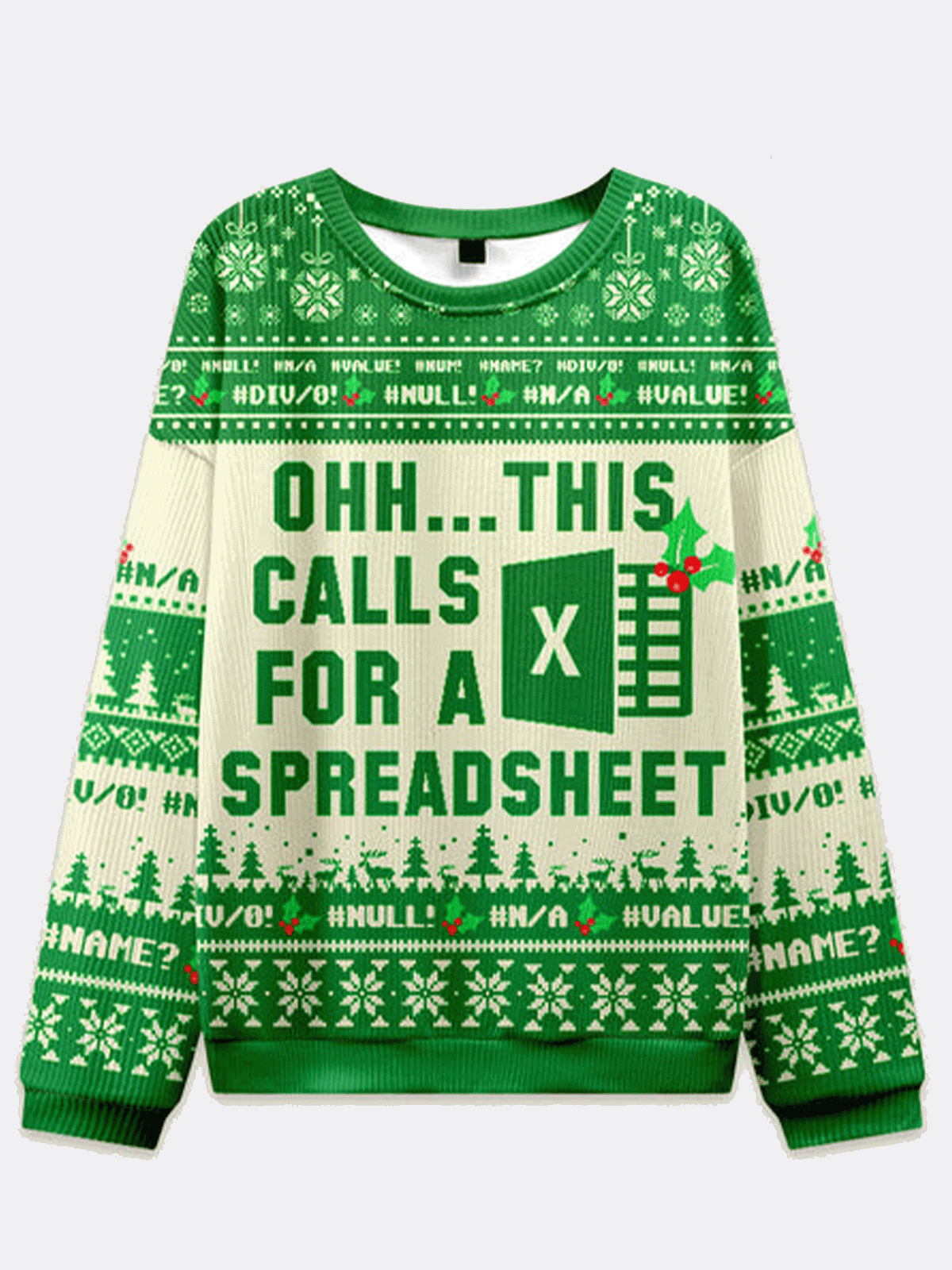 This Calls For A Spreadsheet Excel Christmas Ugly Sweater – Moonbestprint