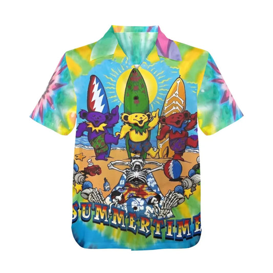 70's Music Grateful Dead Summertime Hawaiian Shirt - Moonbestprint