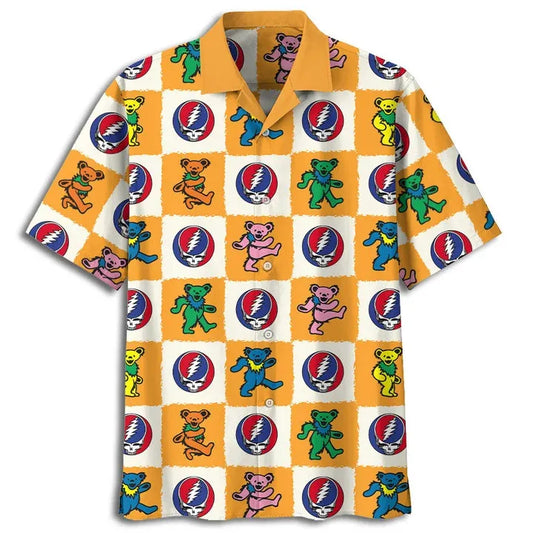Grateful Dead Candy Bear Jamboree Hawaiian Shirt - Moonbestprint