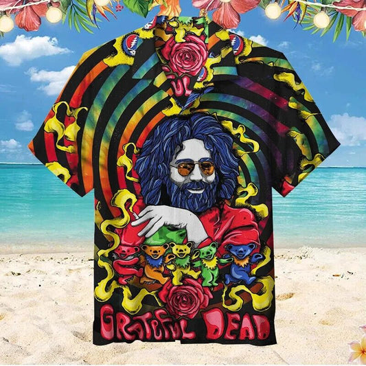 Grateful Dead Groovy Hawaiian Shirt - Moonbestprint
