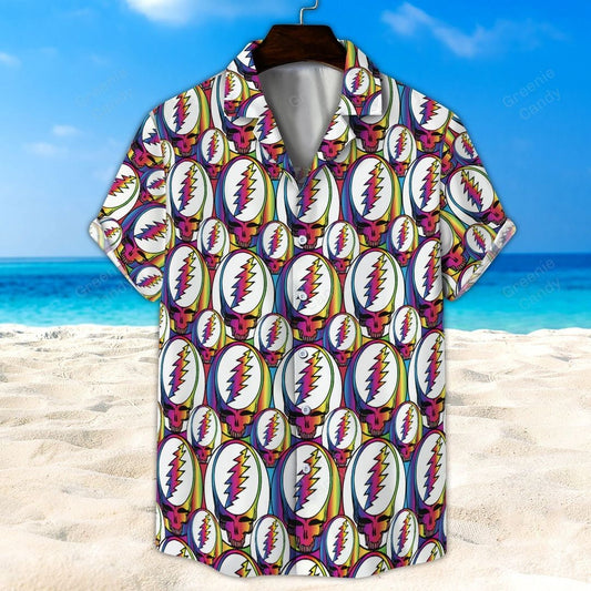 Seamless Grateful Dead All Over Print 3D Unisex Hawaiian Shirt - Moonbestprint