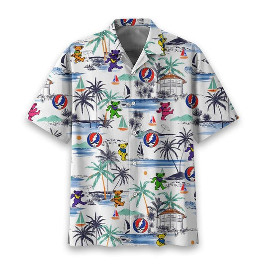 Grateful Dead Dancing Bears Beach Hawaiian Shirt – Moonbestprint