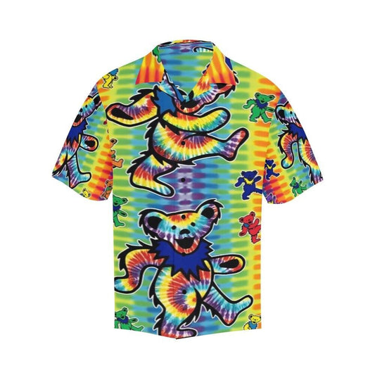 Tie-Dye Dancing Bears Grateful Dead Hawaiian Shirt - Moonbestprint