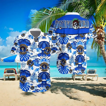 Grateful Dead Tropical Palm Leaves Hawaiian Shirt – Moonbestprint