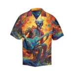 Grateful Dead Skelton Guitar Player Hawaiian Shirt – Moonbestprint