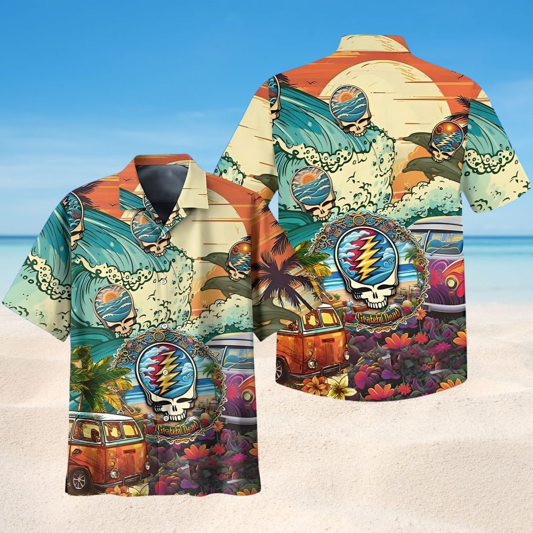 Sunset Surf Grateful Dead Hawaiian Shirt – Moonbestprint