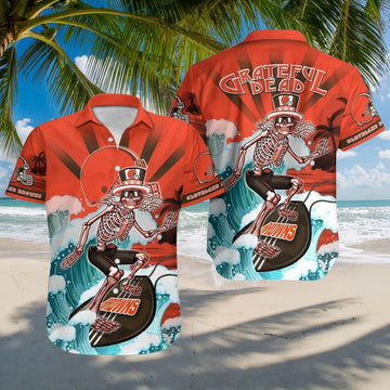 Cleveland Browns Grateful Dead Hawaiian Shirt – Moonbestprint