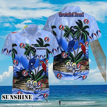 Grateful Dead Parrot Hawaiian Shirt Summer Beach Gifts – Moonbestprint