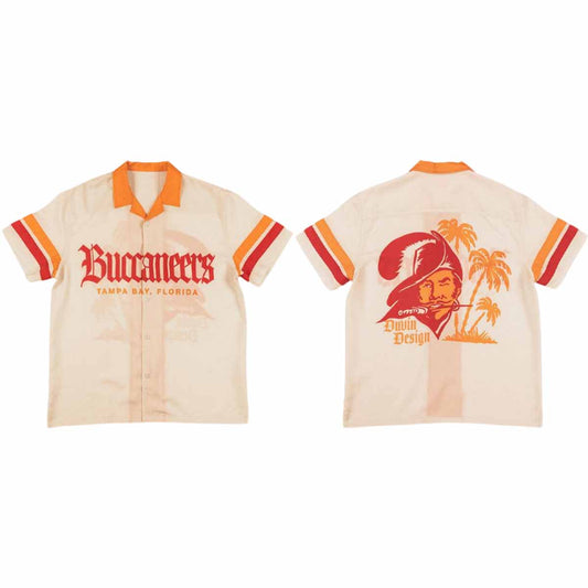 Tampa Bay Buccaneers Cream Cabana Aloha Hawaiian Shirt – Moonbestprint