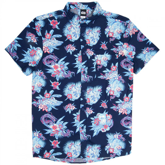 Star Wars R2-D2 and Millennium Falcon Aloha Hawaiian Shirt - Moonbestprint