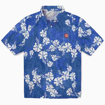 Chicago Cubs Hibiscus Clusters Blue Aloha Hawaiian Shirt – Moonbestprint