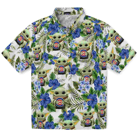 Chicago Cubs Tropical Yoda Green Aloha Hawaiian Shirt - Moonbestprint