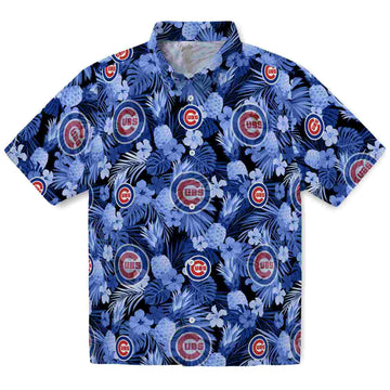 Chicago Cubs Floral Pineapple Blue Aloha Hawaiian Shirt – Moonbestprint
