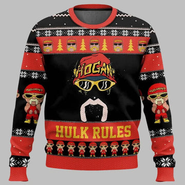Hulk Rules Hulk Hogan Ugly Christmas Sweater – Moonbestprint