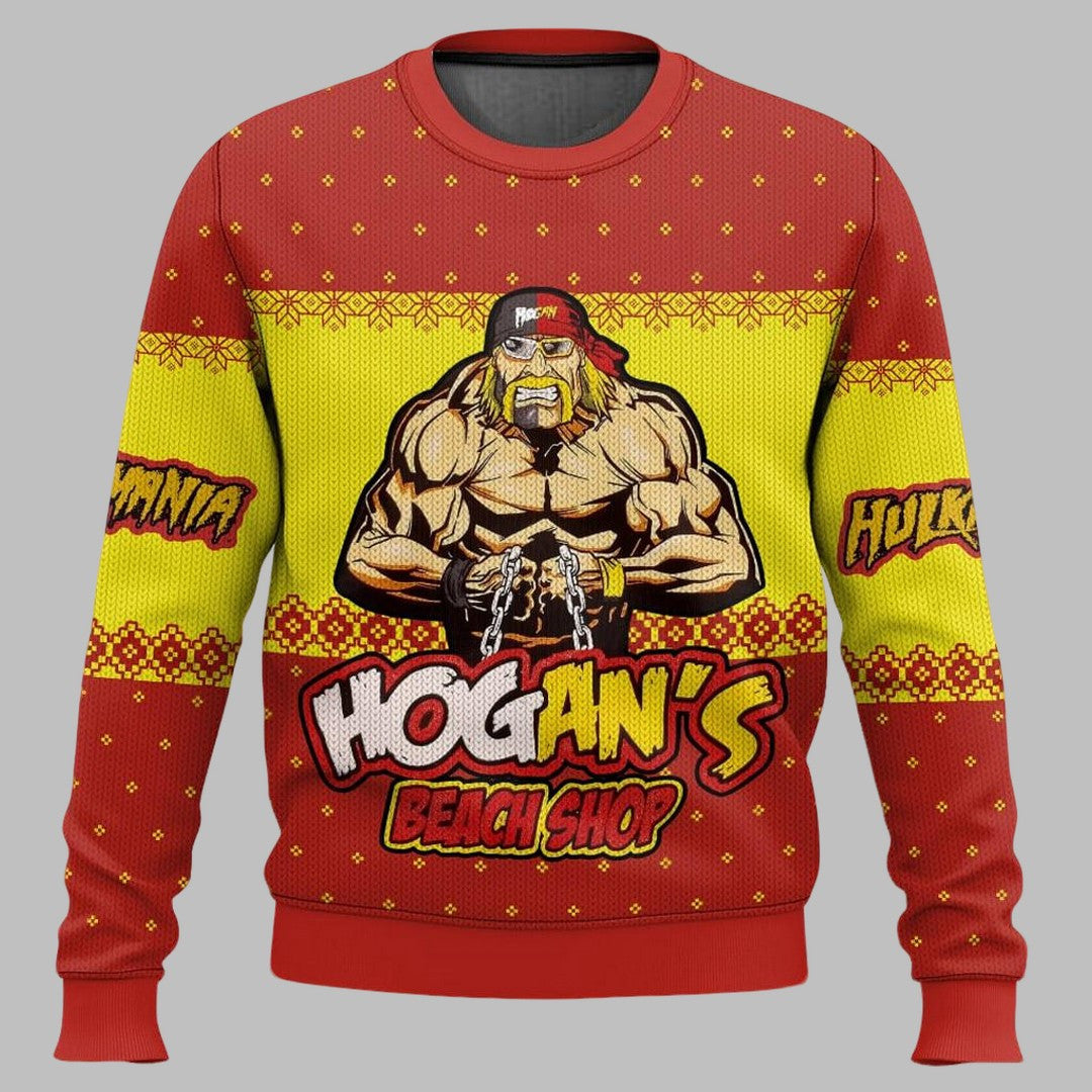 Hogan's Beach Shop Hulk Hogan Ugly Christmas Sweater – Moonbestprint