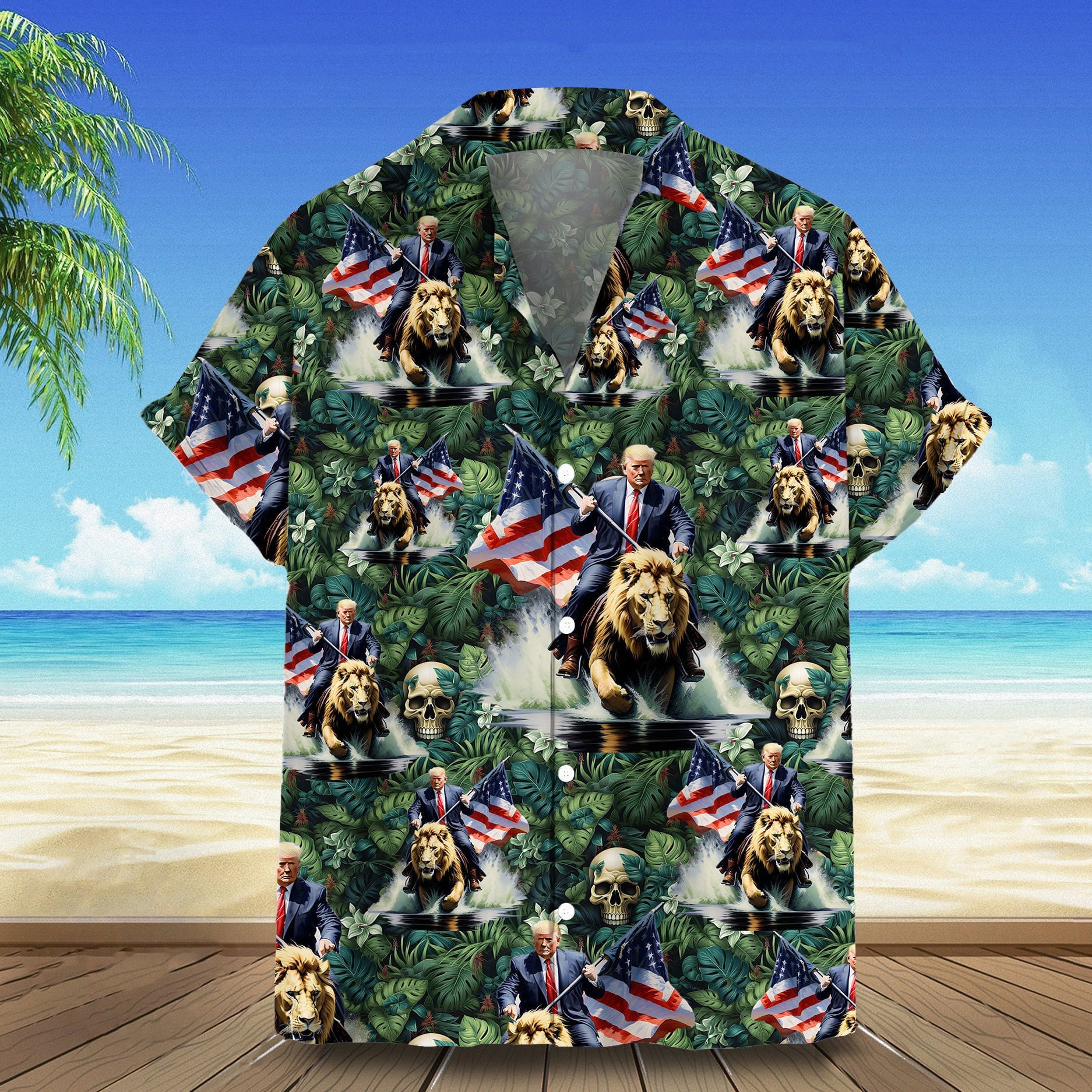 Riding Lion Hawaiian Shirt Pro 2026 Short Sleeve Button Up Summer Gift – Moonbestprint