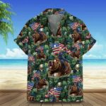 2026 Hawaiian Shirt Riding Bear Tropical Button Up Shirt Gifts For Husband – Moonbestprint