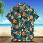 Riding Dinosaur Hawaiian Shirt Campaign Aloha Pattern Shirt Gift For Son – Moonbestprint