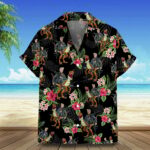 2026 Hawaiian Shirt Riding Dinosaur Summer Button Ups Gift For Patriots – Moonbestprint