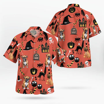 Boxer Halloween Hawaiian Shirt Best Halloween Gifts Ideas For Him Her – Moonbestprint