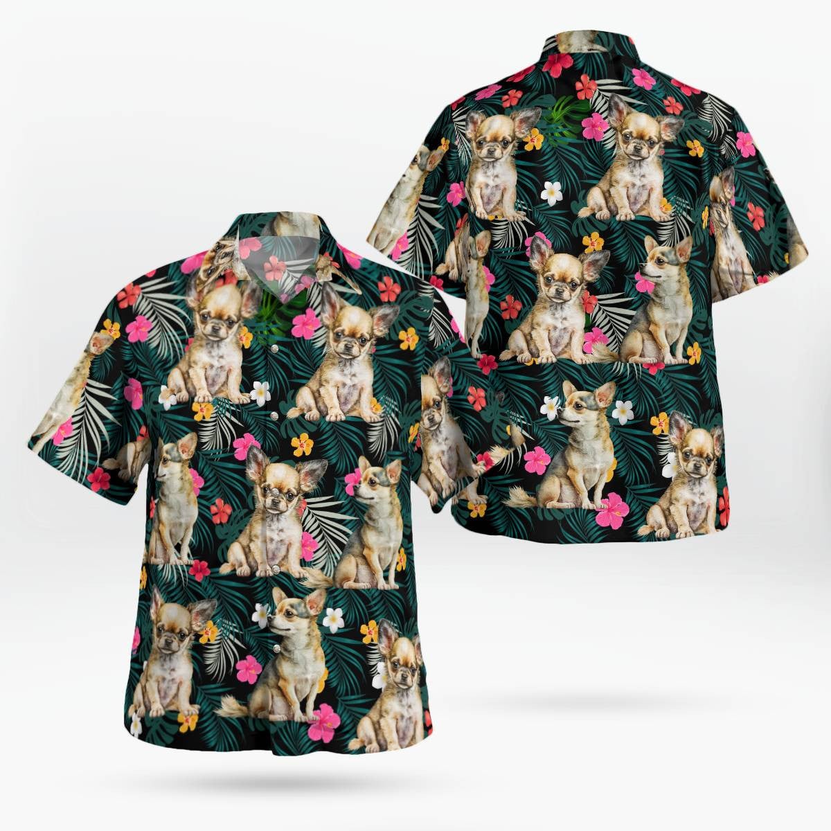 Chihuahua Hawaiian Shirt Unisex Streetwear Birthday Gifts For Dog Lovers – Moonbestprint