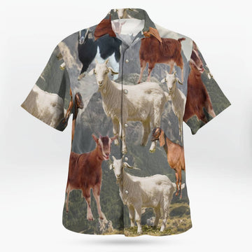 Goat Hawaiian Shirt Unisex Streetwear Unique Gifts For Boyfriend – Moonbestprint