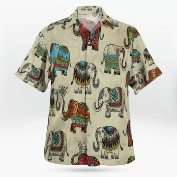Elephant Hawaiian Shirt Unisex Streetwear Unique Gifts For Husband – Moonbestprint