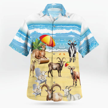 Goat Hawaiian Shirt Unisex Streetwear Best Gifts For Men Women – Moonbestprint