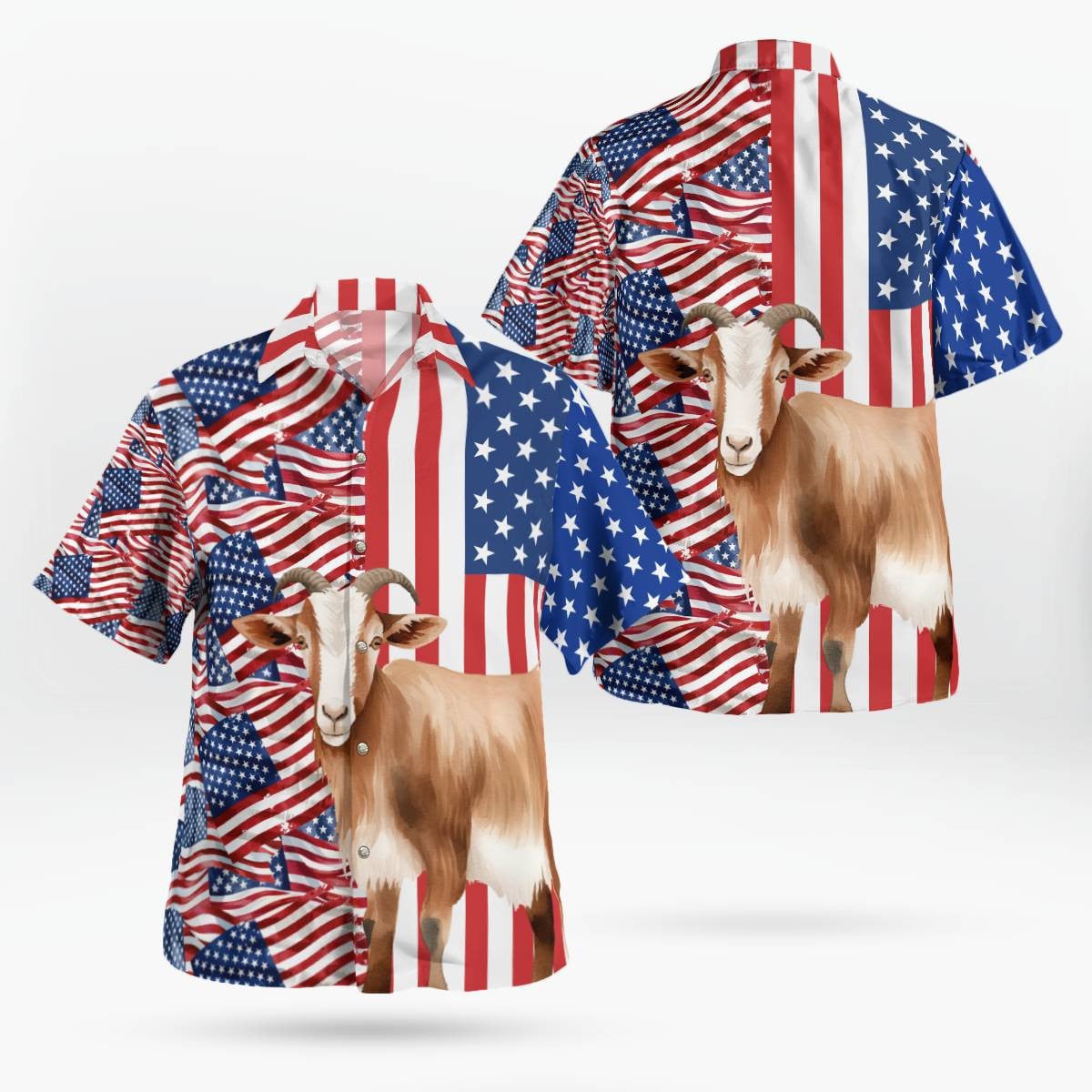 Goat Hawaiian Shirt Unisex Streetwear Cool Gifts For Goat Lovers – Moonbestprint
