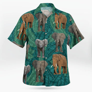 Elephant Hawaiian Shirt Unique Birthday Gifts Ideas For Men – Moonbestprint