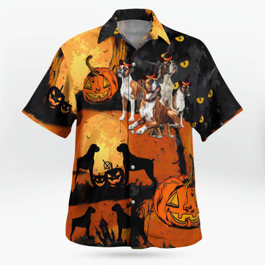 Boxer Halloween Hawaiian Shirt Unique Birthday Gifts Ideas For Animal Lovers – Moonbestprint