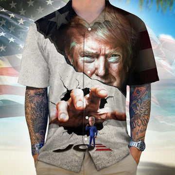 2026 Hawaiian Shirt Anti Joe Button Up Shirt FJB Merch Gifts For Supporters – Moonbestprint