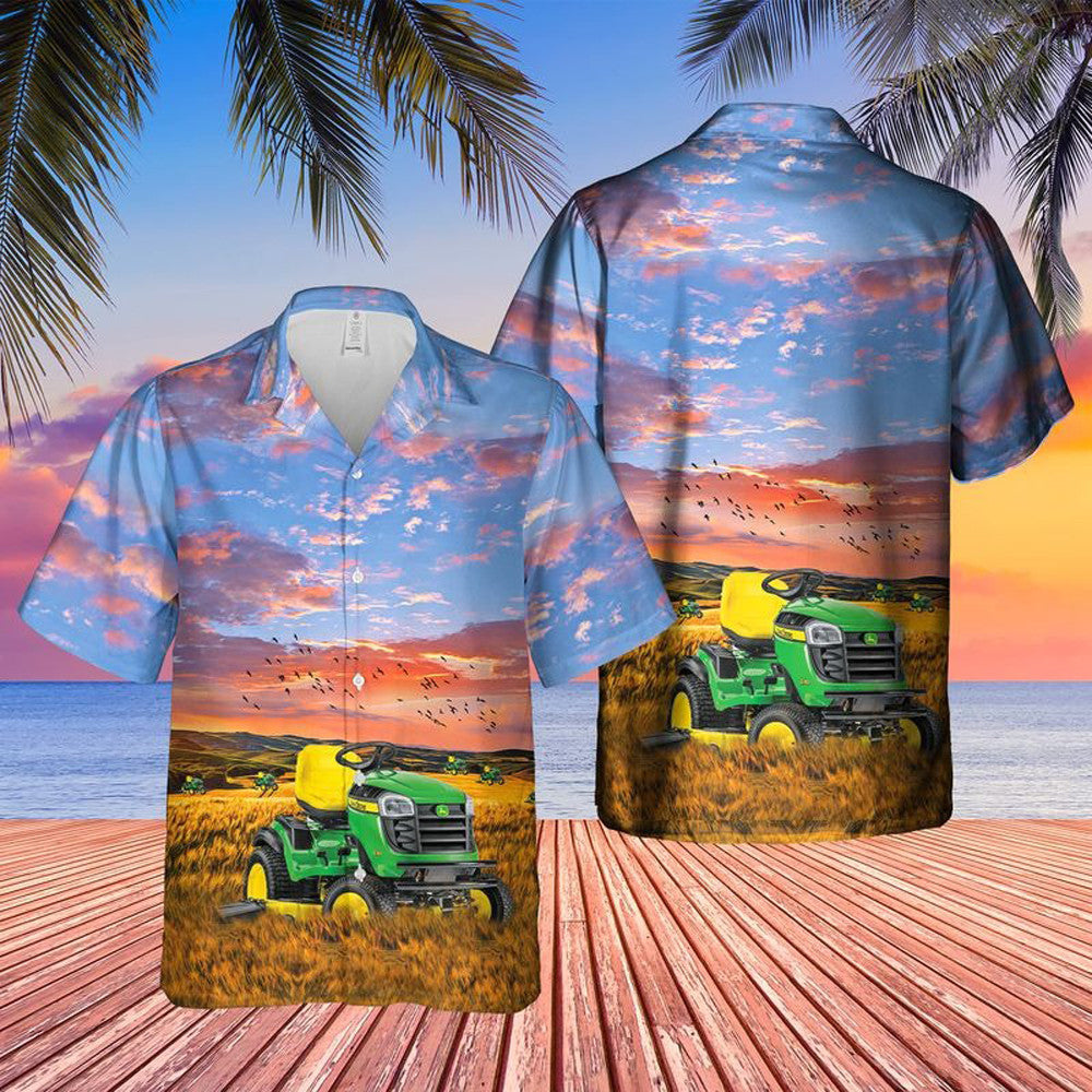 John Deere Hawaiian Shirt Tractor Button Up Summer Shirts Men Gifts For Dad – Moonbestprint