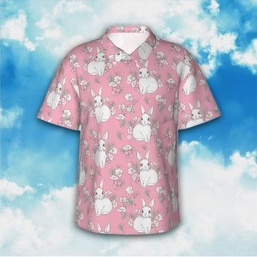 Goofa Rabbit And Flower Hawaiian Shirt Cute Aloha Shirt Summer Gifts For Him Her – Moonbestprint