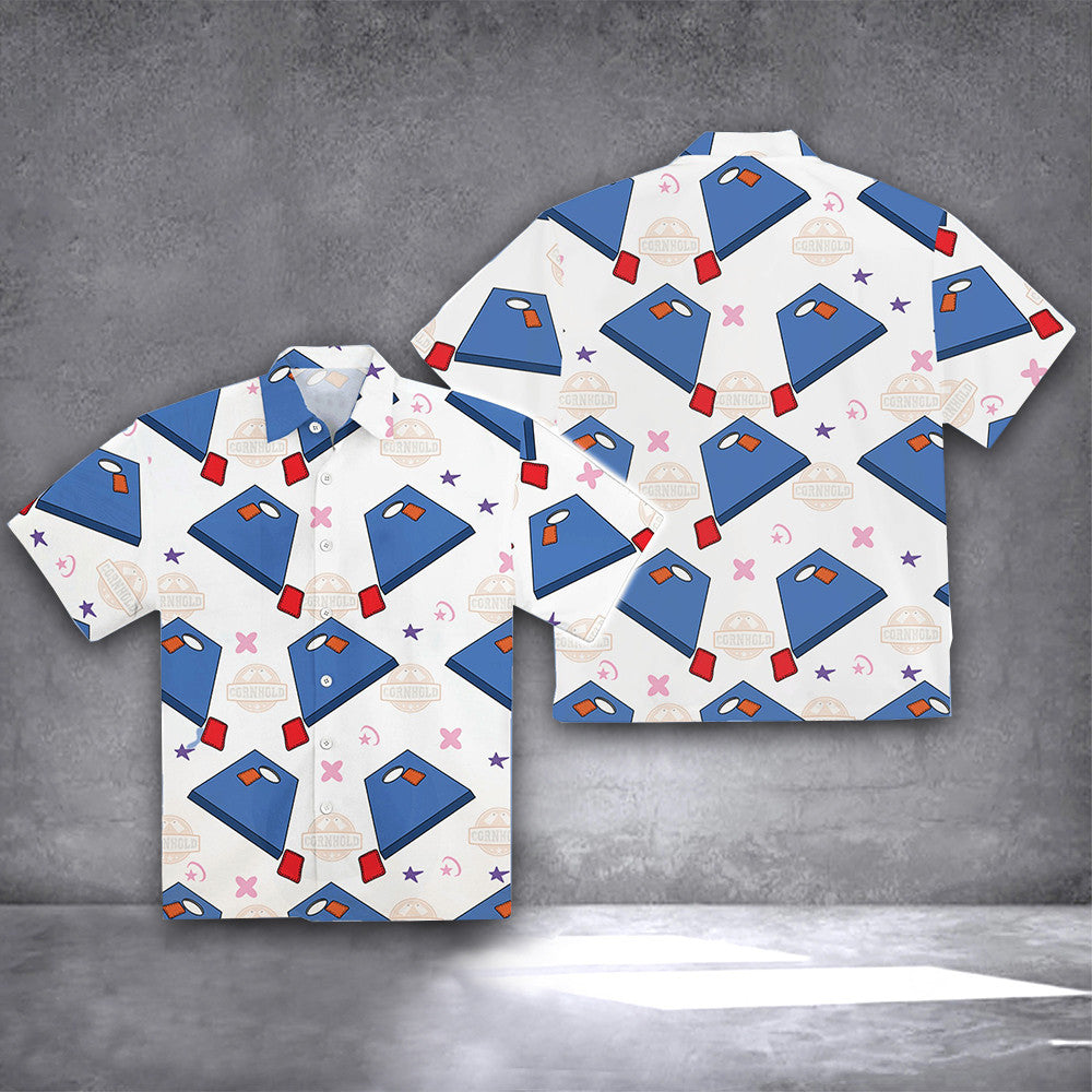 Cornhole Board Hawaiian Shirt Funny Corhole Game and Tournament Day Aloha Shirt Gift For Fan – Moonbestprint