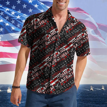 Come And Take Them Moaon Aabe Hawaiian Shirt 2nd Amendment Button Up Shirt Gifts For Gun Lovers – Moonbestprint