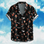 Retro Mushroom Hawaiian Shirt Magic Mushroom Button Up Shirt For Men's Gifts – Moonbestprint