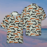 Tiny Dachshund Dog Pattern Hawaiian Shirt Dog Owner Men's Summer Shirts Sale Clothing – Moonbestprint