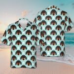 Dachshund Puppy Head Hawaiian Shirt Vacation Button Up Gifts For Dachshund Lovers – Moonbestprint