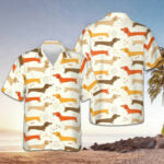 Dachshund Pattern Hawaiian Shirt Dachshund Lover Themed Sausage Dog Gifts For Him Her – Moonbestprint