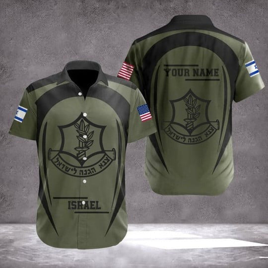Personalized Israel Defense Forces IDF Hawaiian Shirt American I Stand With You Israel Shirt IDF Clothing – Moonbestprint
